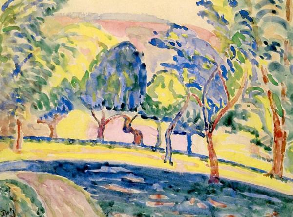 Tree Lined Path by Alice Bailly