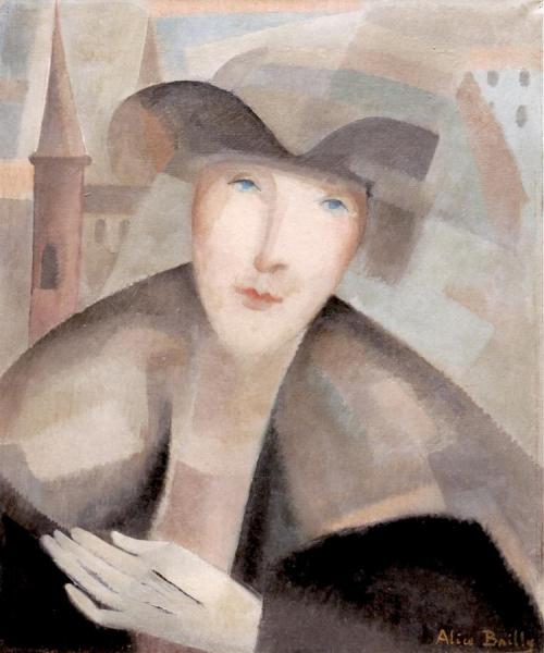 Young Woman With White Glove by Alice Bailly