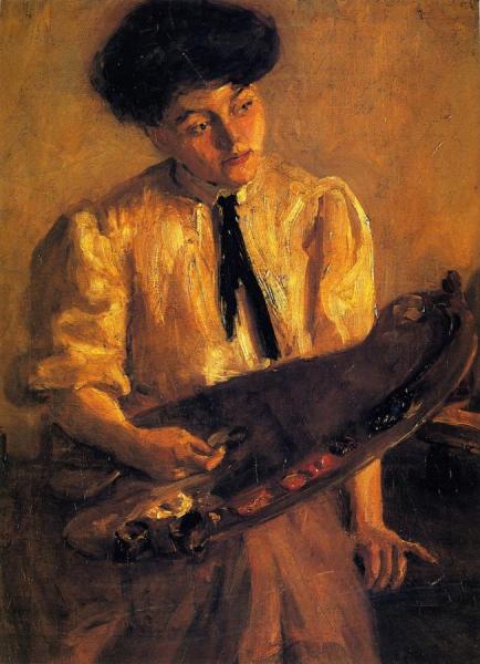 Girl With A Palette by Alice Cleaver