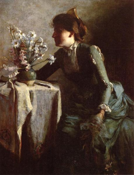 Portrait Of Gertrude E. Kellogg by Alice De Wolff Kellogg