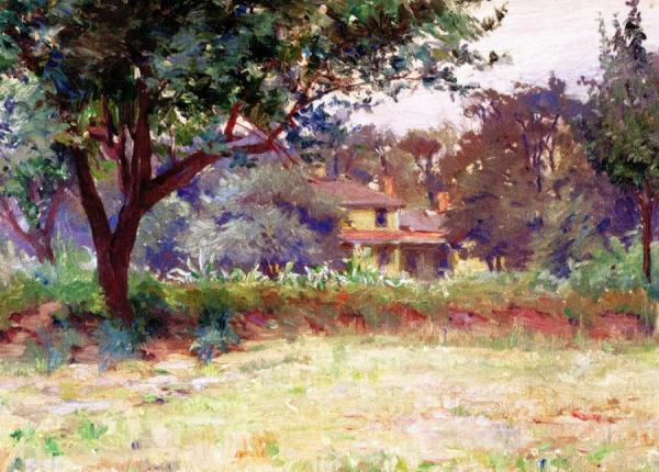 House In A Landscape by Alice Kellogg Tyler