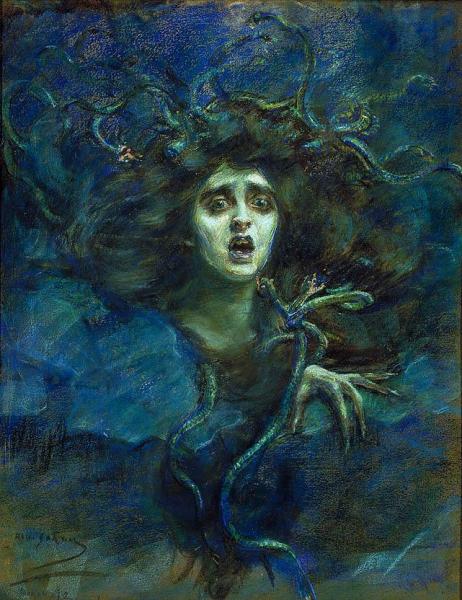 Medusa by Alice Pike Barney Oil Painting Reproductions