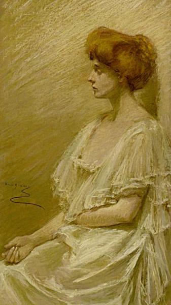 Mrs. Fleming Newbold by Alice Pike Barney Oil Painting Reproductions