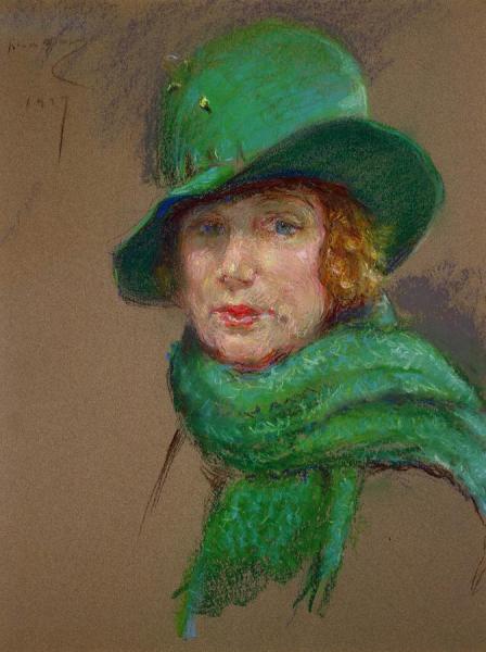 Odette Tyler Shepherd by Alice Pike Barney Oil Painting Reproductions