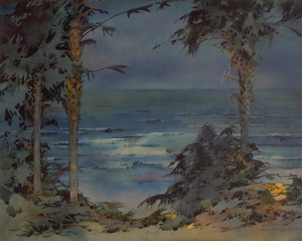 Along The Beach by Alice Ravenel Huger Smith