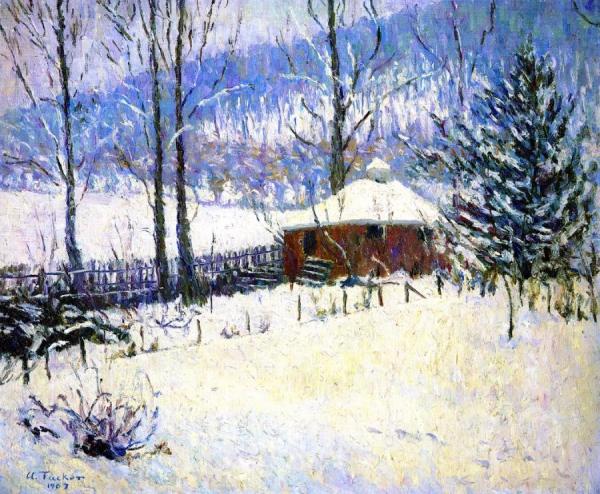 Winter At Portland by Allen Tucker Oil Painting Reproductions