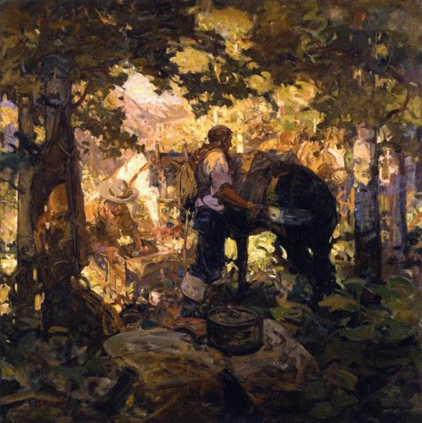 A Wanderlust Memory by Allen Tupper True Oil Painting Reproductions