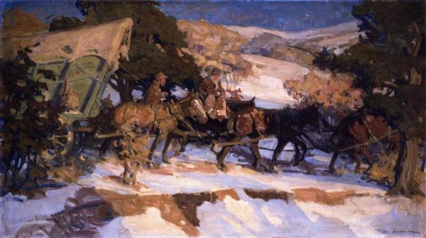 Freighters Of '48 by Allen Tupper True Oil Painting Reproductions