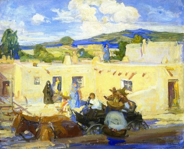 Santa Fe by Allen Tupper True Oil Painting Reproductions