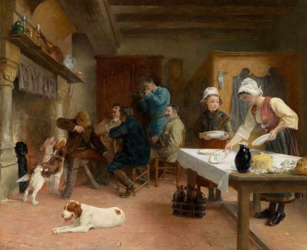 After The Hunt by Alphonse Gaudefroy