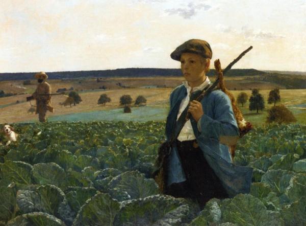 The Return From The Hunt by Alphonse Gaudefroy