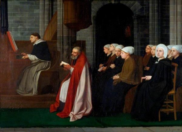 A May Service For Young Women by Alphonse Legros