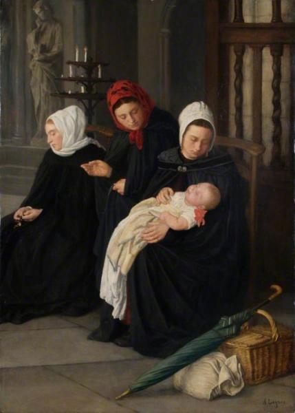 The Baptism by Alphonse Legros