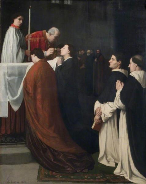The Communion by Alphonse Legros Oil Painting Reproductions