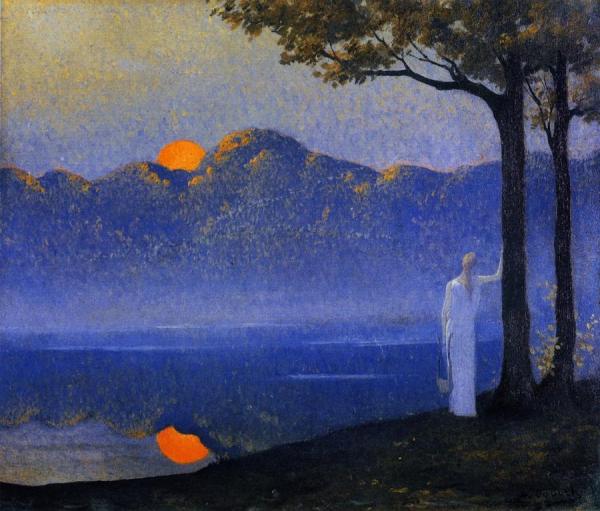 The Muse At Sunrise by Alphonse Osbert