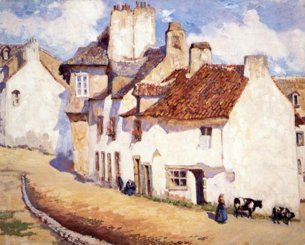 Breton Houses by Alson Skinner Clark Oil Painting Reproductions