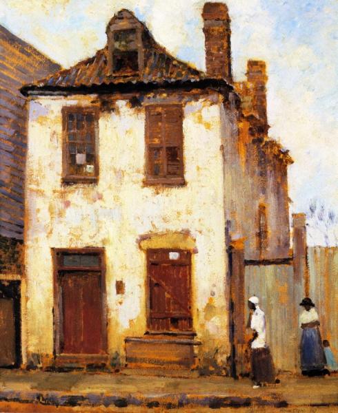 Catfish Row, South Carolina by Alson Skinner Clark Oil Painting Reproductions