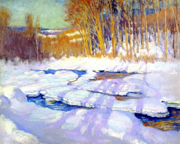 Alson Skinner Clark Frozen River, Jackson, New Hampshire