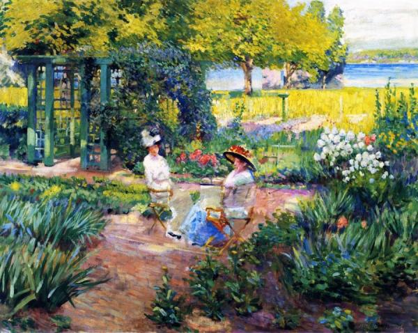 In The Garden by Alson Skinner Clark