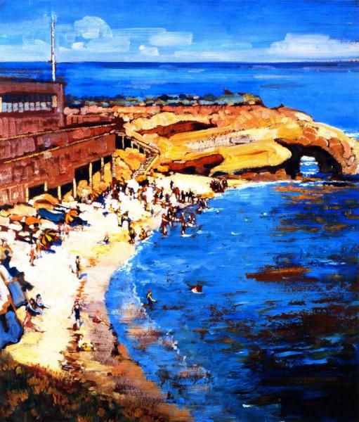 La Jolla Cove by Alson Skinner Clark Oil Painting Reproductions