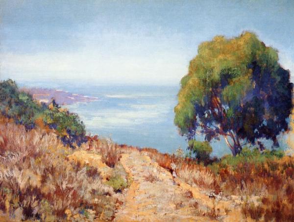 La Jolla From The Cliffs by Alson Skinner Clark Oil Painting Reproductions