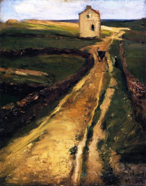 Landscape Near Le Pouldu, France by Alson Skinner Clark Oil Painting Reproductions