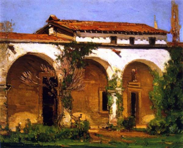 Mission San Juan Capistrano by Alson Skinner Clark Oil Painting Reproductions