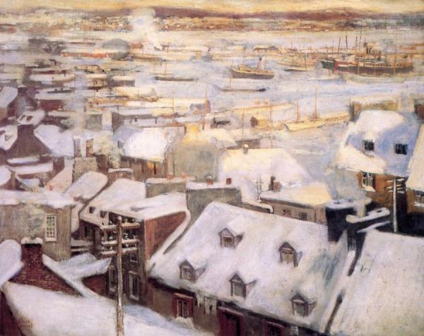 Quebec In The Snow by Alson Skinner Clark