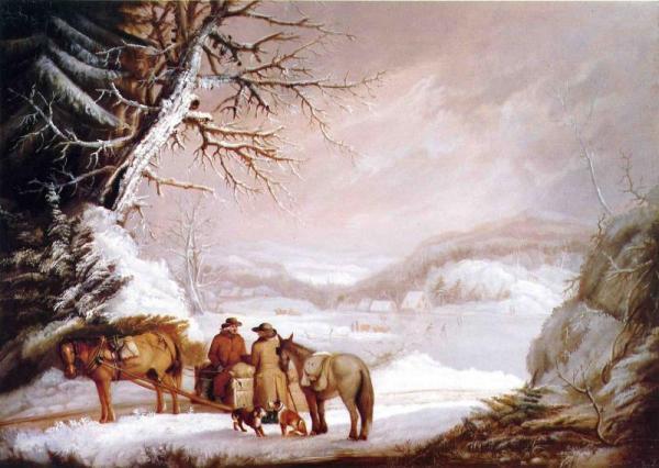A Meeting By A River by Alvan Fisher