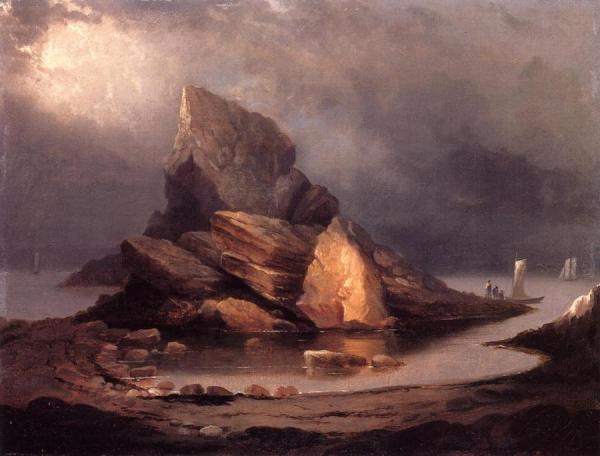 Coastal Scene, Nahant, Massachusetts by Alvan Fisher