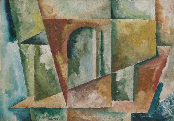Paysage Cubiste by Amadeu De Sousa Cardoso