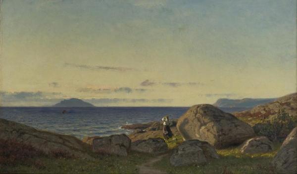 Evening In Stavenes by Amaldus Clarin Nielsen