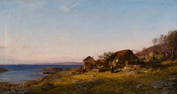 Evening Mood (aftenstemning) by Amaldus Clarin Nielsen