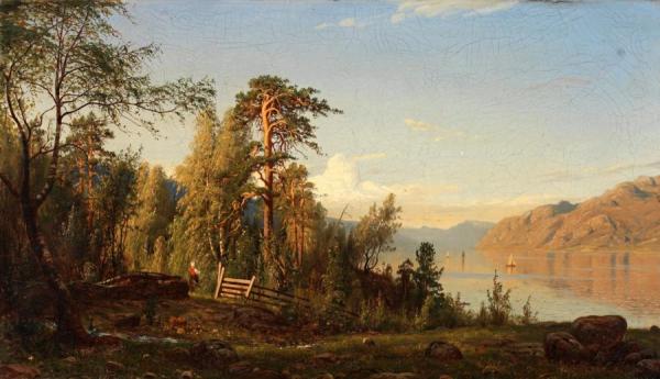 Fjord Party,1890 by Amaldus Clarin Nielsen