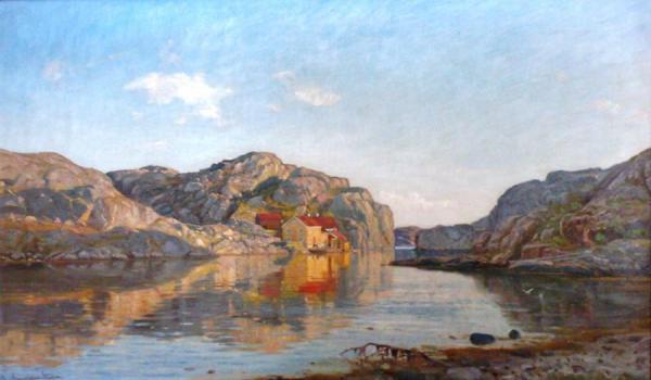 Morning At Ny Hellesund, Southern Norway, 1885 by Amaldus Clarin Nielsen