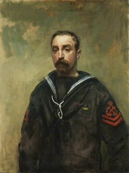 Petty Officer E. Pitcher by Ambrose Mcevoy Oil Painting Reproductions