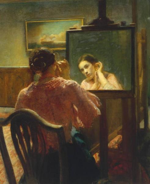 The Ear-ring by Ambrose Mcevoy Oil Painting Reproductions