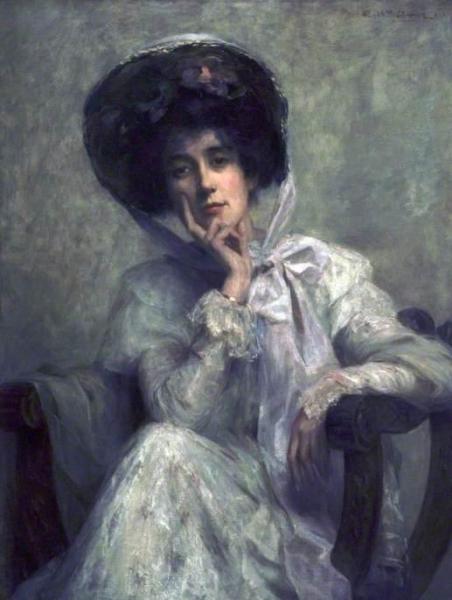 The Edwardian Hat by Ambrose Mcevoy Oil Painting Reproductions