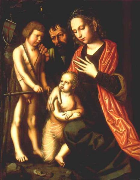 Holy Family With St.john by Ambrosius Benson