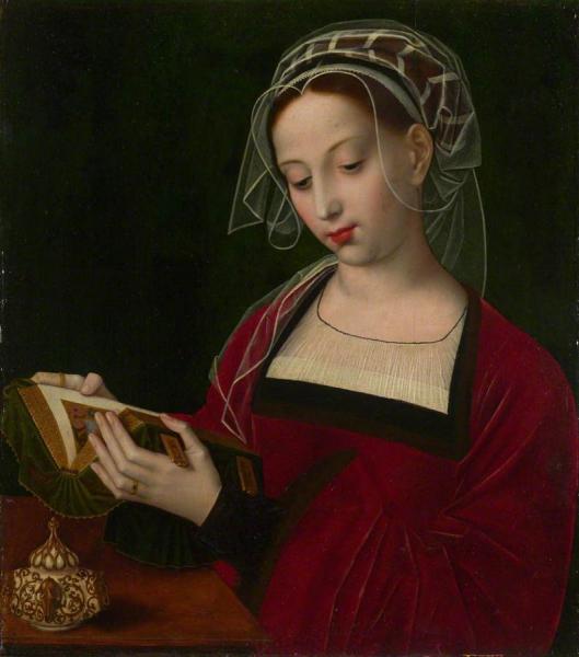 Magdalen Reading by Ambrosius Benson Oil Painting Reproductions