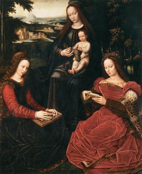 Virgin And Child With Saints by Ambrosius Benson