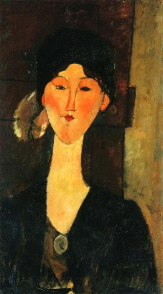 Beatrice Hastings Standing By A Door by Amedeo Modigliani