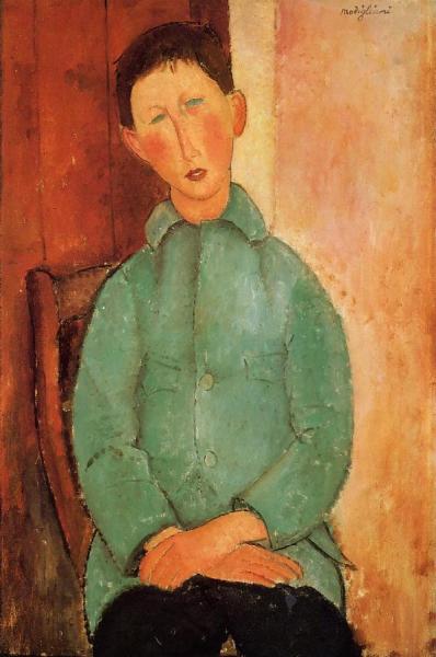 Boy In A Blue Shirt by Amedeo Modigliani