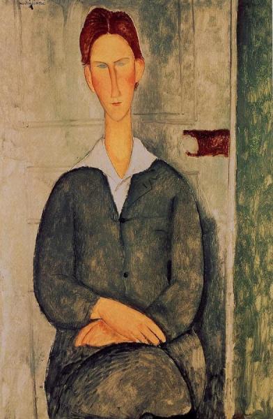 Giovanotto Dai Capelli Rosse by Amedeo Modigliani