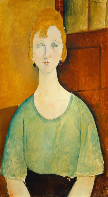 Girl In A Green Blouse by Amedeo Modigliani