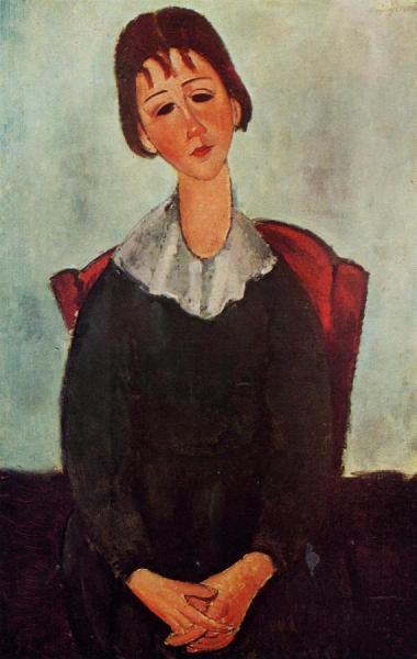 Girl On A Chair by Amedeo Modigliani