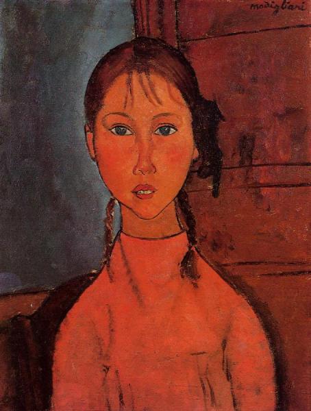 Girl With Braids by Amedeo Modigliani