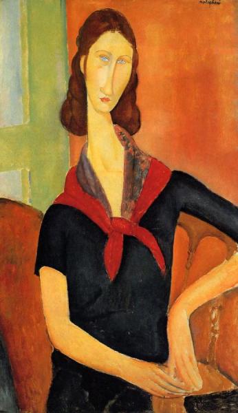 Jeanne Hebuterne In A Scarf by Amedeo Modigliani