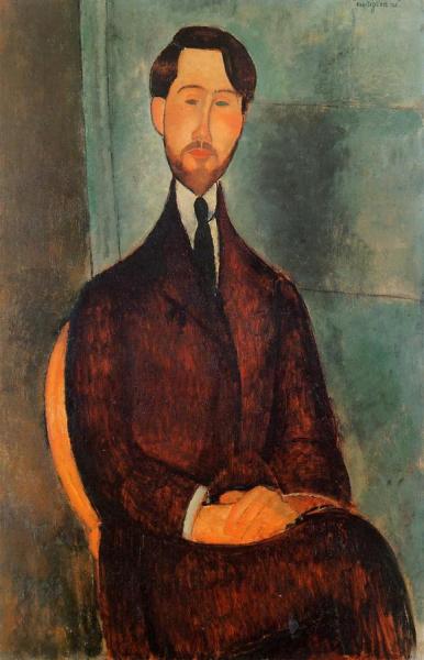 Leopold Zborowski by Amedeo Modigliani Oil Painting Reproductions