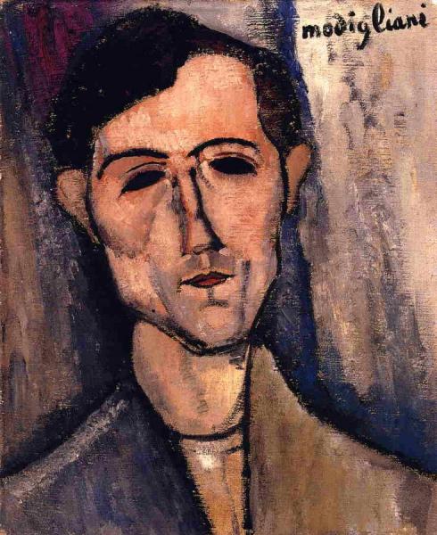 Man's Head by Amedeo Modigliani